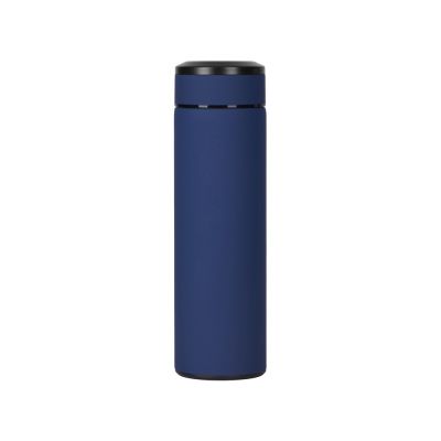 Вакуумный термос Vacuum Flask C1, soft touch, 420мл, темно-синий-2