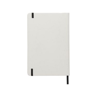 Блокнот Spectrum A5 с белой бумагой и цветной закладкой, белый/черный-4