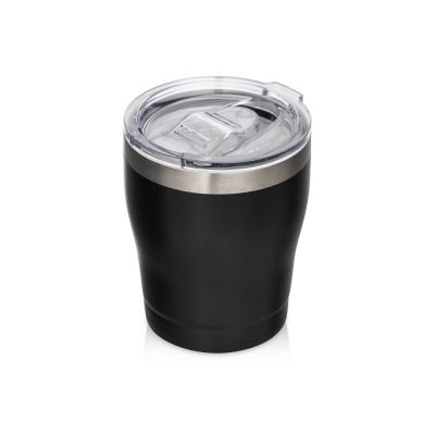 Вакуумная термокружка c керамическим покрытием Rodos, непротекаемая крышка, 350 мл, черный-1