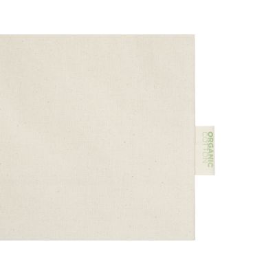 Orissa эко-сумка из органического материала GOTS с полной ластовицей, 180 г/м², 14 л - Натуральный-4