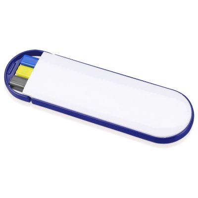 Набор Квартет: ручка шариковая, карандаш и маркер, белый/синий-0