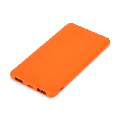 Подарочный набор c блокнотом С3, ручкой и повербанком 5000 mAh, оранжевый-3