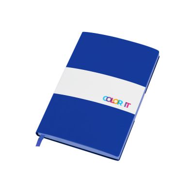 Бизнес-блокнот C1 софт-тач, гибкая обложка, 128 листов, синий-5