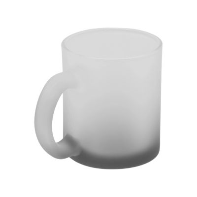 Стеклянная матовая кружка с градиентом для сублимации, черный Ombre Sub-2