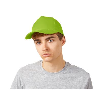 Бейсболка New York 5-ти панельная, зеленое яблоко-1