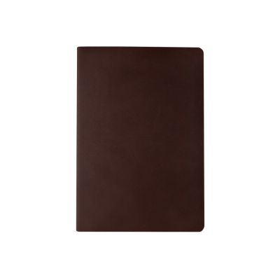 Бизнес тетрадь А5 Megapolis flex 60 л. soft touch клетка, коричневый-1