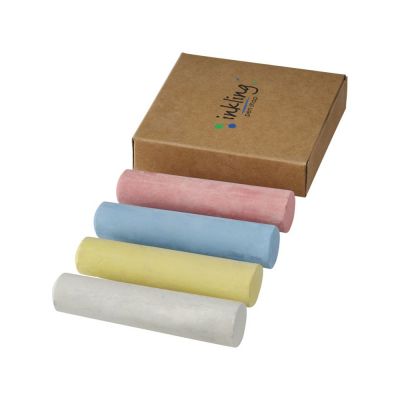 Набор мелков в натуральной коробке 4 единицы-3