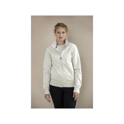 Galena унисекс-свитер с полноразмерной молнией из переработанных материалов Aware™  - Белый-5