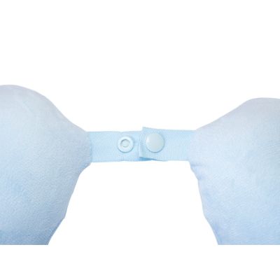 Подушка Basic из микрофибры с эффектом памяти U-shape, небесно голубой NEW-3
