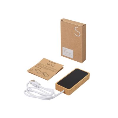 USB хаб с подсветкой лого Reedia S5, 3*USB, 1*Type C, бамбук, черный-8