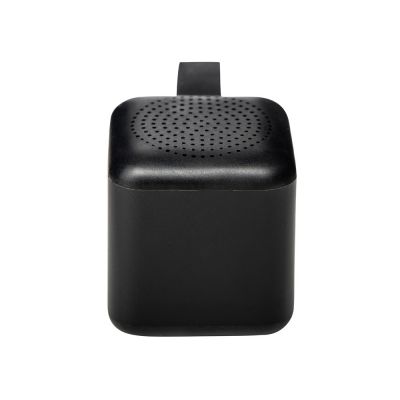 Портативная колонка TWS с подсветкой лого Tiny, 3 Вт, черный-1