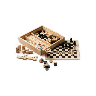 Набор GALVY из 4 игр: микадо, шахматы, шашки и домино-0