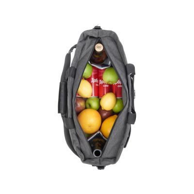 Сумка-холодильник Fabrizio со штопором, серый/черный-15