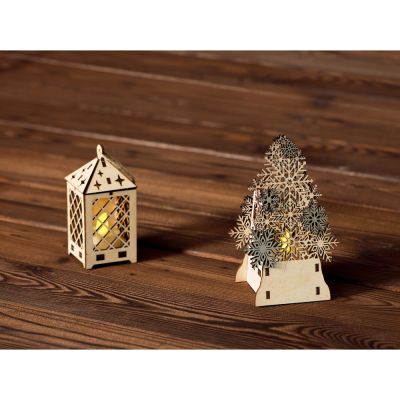 Декоративная фигура Ель с электрической свечой-4