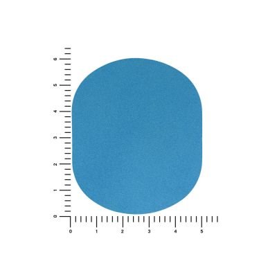 ПАТЧ ОВАЛ nubuk (голубой) 6,0 х 5,0 см-2