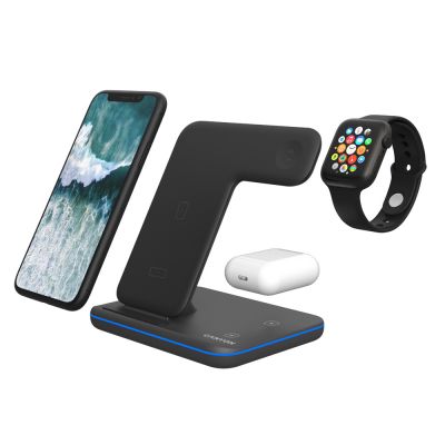 Беспроводное зарядное устройство для гаджетов 3-в-1 с технологией QI Canyon WS-303 (CNS-WCS303B), 15W, черный-4