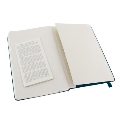 Записная книжка Moleskine Classic (в клетку) в твердой обложке, Large (13х21см), голубой сапфир-3