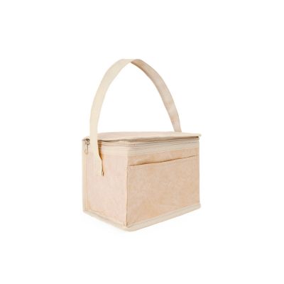 Сумка-холодильник MILANA из ламинированной крафт-бумаги, бежевый-0