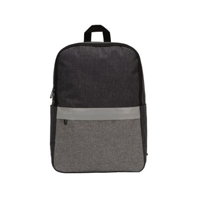Рюкзак Merit со светоотражающей полосой и отделением для ноутбука 15.6'', темно-серый/серый-7