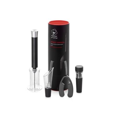 Набор аксессуаров для вина Pinot Grigio в тубусе, 4шт-0