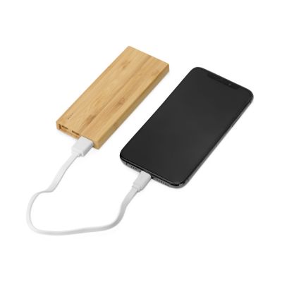 Внешний аккумулятор из бамбука Bamboo, 5000 mAh-1