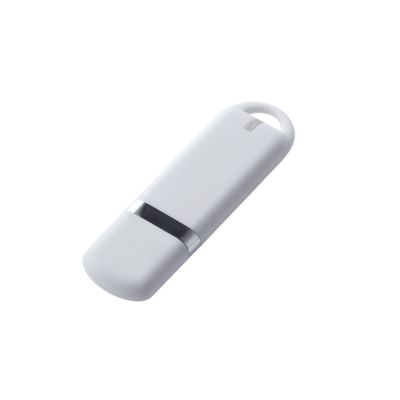 USB-флешка на 64 ГБ с покрытием soft-touch, белый-0