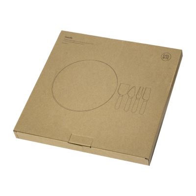 Набор для сыра с круглой стеклянной доской 5в1-7