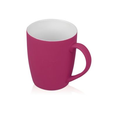 Кружка с покрытием soft-touch Tulip Gum, фуксия-0