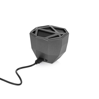 Портативная колонка Geo, мокрый асфальт + белая подсветка-6