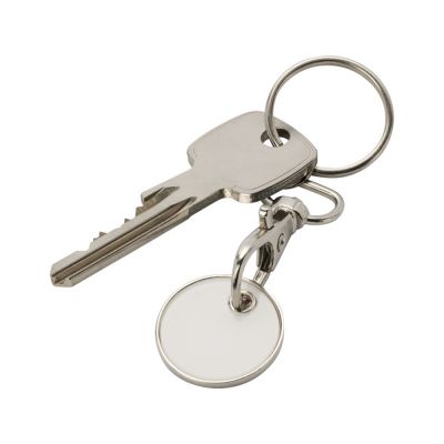 Rory брелок для ключей с монетой для тележки, белый-3