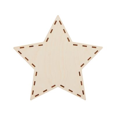 Шкатулка из фанеры в виде звезды Asteris, сине-серебристый-3