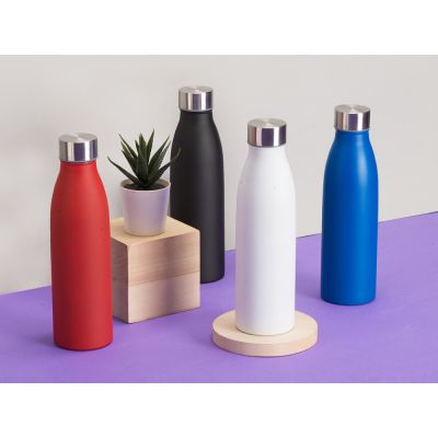 Стальная бутылка Rely, 650 мл, черный матовый-7