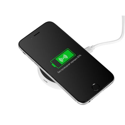 Беспроводное зарядное устройство Dot, 5 Вт, белый/черный-1