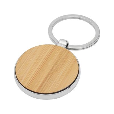 Круглый брелок Nino из бамбука, дерево-0