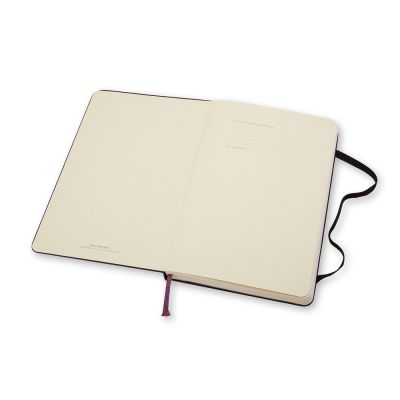 Записная книжка Moleskine Classic (нелинованный) в твердой обложке, Large (13х21см), черный-4