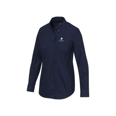 Sphene женская рубашка оксфорд - Navy Blue-4