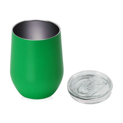 Вакуумная термокружка Sense, непротекаемая крышка, зеленый-1