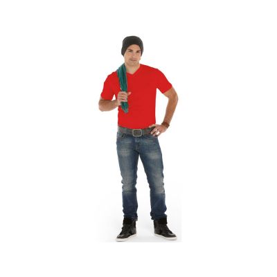 Футболка Heavy Super Club мужская с V-образным вырезом, красный-9