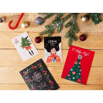 Открытка под запечатку, А6-8