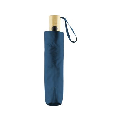 Зонт складной 5429 ÖkoBrella из бамбука, полуавтомат, черный-3