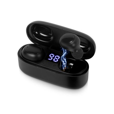 Беспроводные наушники TWS в кейсе Volts. Evolt, черный, пластик-2