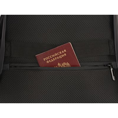 Рюкзак Glam для ноутбука 15'' из мягкой экокожи, черный-11