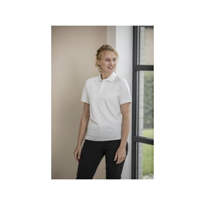 Emerald поло унисекс с коротким рукавом из переработанных материалов Aware™. - Белый-6