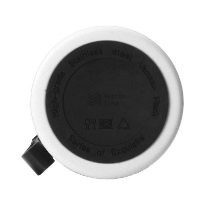 Вакуумный термос Story c покрытием powder, тубус, белый-6