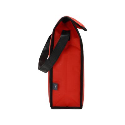 Сумка-холодильник Reviver на липучке из нетканого переработанного материала, красный-8