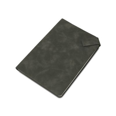 Блокнот А5 в гибкой обложке Chaplin, серый-0