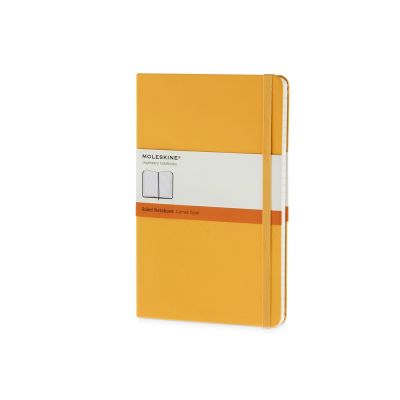 Записная книжка Moleskine Classic (в линейку) в твердой обложке, Large (13х21см), оранжевый-0