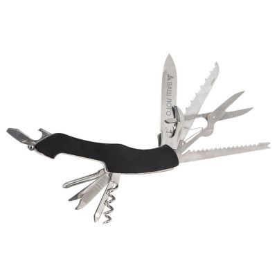 Мультитул-складной нож Demi 11-в-1, серебристый/черный-2