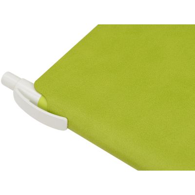 Блокнот Notepeno 130x205 мм с тонированными линованными страницами, зеленое яблоко-7