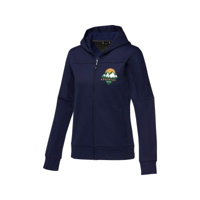 Женская спортивная трикотажная куртка Nubia на молнии, темно-синий-4